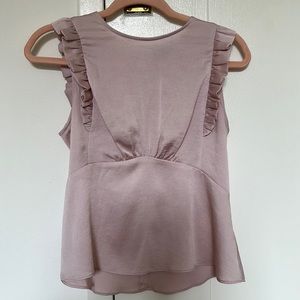NWOT Beautiful Blush Pink Ruffle Top